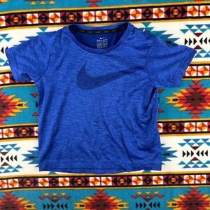 Nike Dri-FIT Activewear T-Shirt‎ Athletic Top Blue Boys Size L